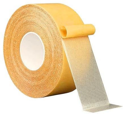 Doppelseitiges Stoffband, superklebriges Saumband für Vorhänge Transparentes Doppelklebe-Teppichband ohne Nähen Saumband zum aufbügeln für Teppichboden Fliesen, Vorhänge, Kleidung, 20mm x 20 m