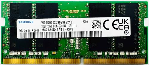 Samsung M471A4G43AB1-CWE 32GB DDR4 RAM – 3200 MHz SO-DIMM, 260 pines, memoria para ordenador portátil