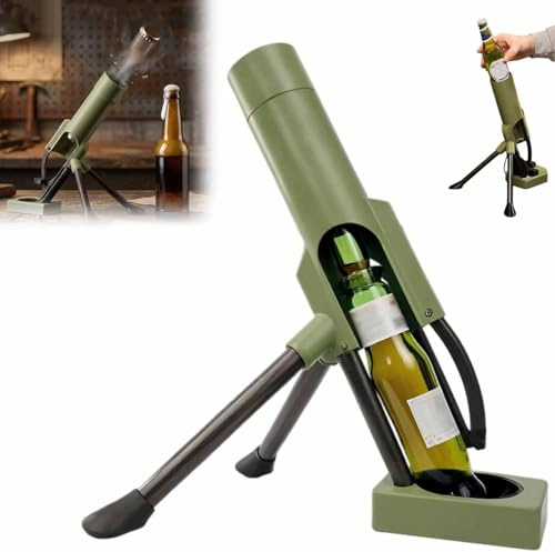 2026 Mörser Flaschenöffner, Bier Bierflaschen Bieröffner Mörser Öffner, Suffkanone Bierflaschen Bieröffner Kanone Öffner, Beer Bottle Mortar Saufkanone Granatwerfer Kronkorken Mörser