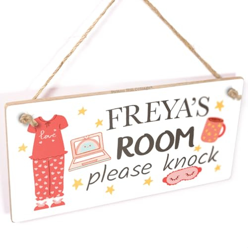 Personalised Room Please Knock Sign, Kids Decor | Bedroom door cue with please-knock wording