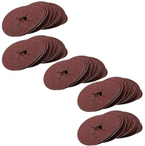 50pc 115mm (4.5) Fibre Discs 36 Grit Abrasive Sanding Disc Wood Metal Masonry