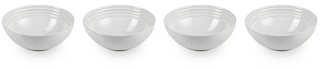 Le Creuset Stoneware Set of 4 Soup Bowls, 22 oz. (6.25) each, White