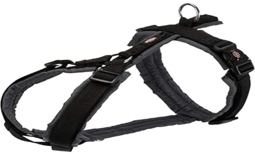 TRIXIE Arnés Trekking New Premium Negro-Grafito para Perros