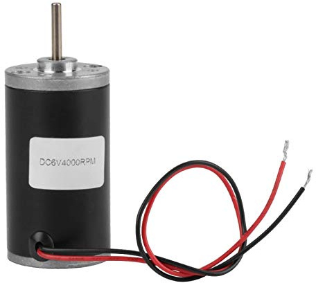Moteur à courant continu magnétique permanent, moteur de générateur, 31ZY 6V / 12V / 24V 3500-8000rpm moteur à brosse en carbone magnétique permanent à courant continu CW/CCW(6V 4000rpm)