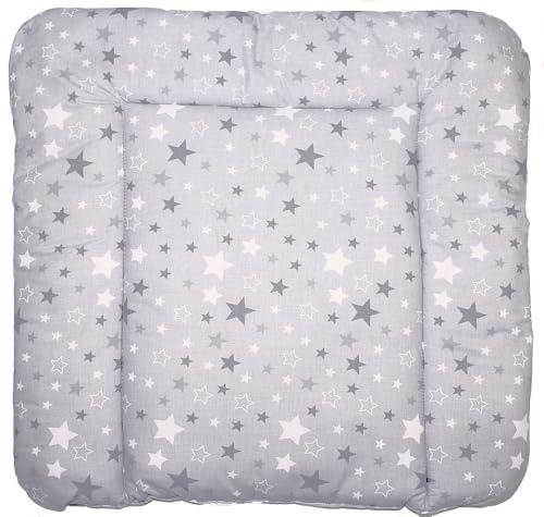 Baby Auflage Wickelauflage - Star Dunkel - 70x50 cm 70x70 cm 70x85 cm Wickeltischauflage (70 x 85 cm)