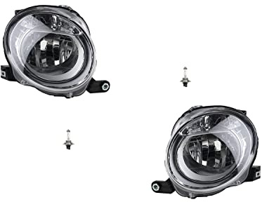 Johns, Scheinwerfer Halogen passend für Fiat 500 312 10/07-06/15 H7 Set LR