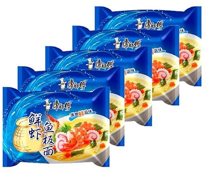 Pack 5 Ramen Fideos Instantáneos Sabor Marisco - Instant Noodle Tallarines