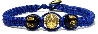 Samsara Kabbalah Bracciale della Fortuna contro il Malocchio - Gioiello Mistico Artigianale in Corda Cerata Regolabile