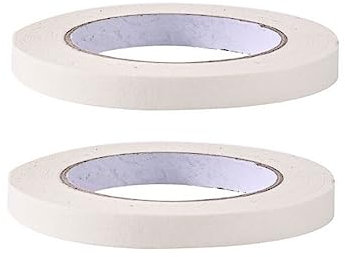 Nastro Per Mascheratura 2 Rotoli Di Nastro Carta Per Imbianchino 10mm 20mm 30mm 40mm 50mm 80mm 100mm X 50 M - Verniciatura - Nastro Adesivo Carta Carrozzeria E Lavori Di Pittura ( Color : White , Size