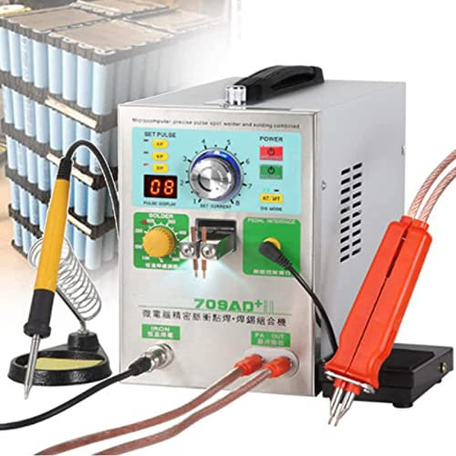 Soldadora por Puntos de batería, soldadora de batería de Litio 18650, máquina de Soldadura por Puntos de Pulso de 3,2 kw, máquina de Soldadura por Puntos de inducción automática, con Interruptor de p