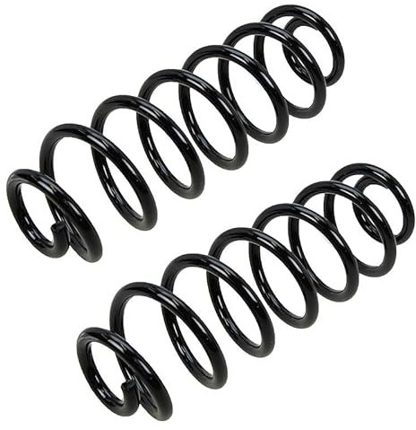 ATEC GERMANY 2x Muelle suspensión trasera izquierda y derecha compatible con SEAT ALTEA (5P5, 5P8), SKODA SUPERB 2 (3T4), VW PASSAT B7 (365) (362), TIGUAN (5N_), PASSAT B6 (3C2) (3C5)