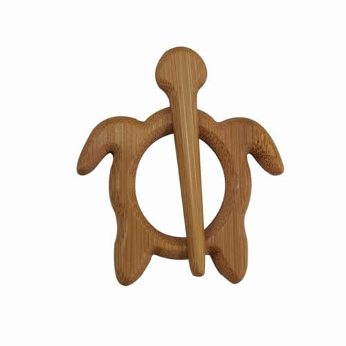 ZDYS Broche en bois avec design créatif fait à la main - Broche en forme d'animal - Broche vintage en bois naturel, 2-4in, Bois