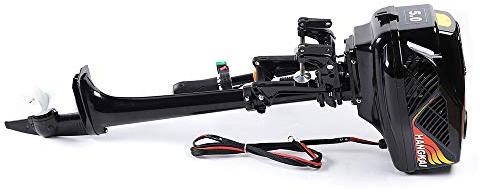 HANGKAI 48V 1200W Elektro-Außenbordmotor Schiffsmotoren Lange Welle 18km/h Elektro-Außenborder Außenborder