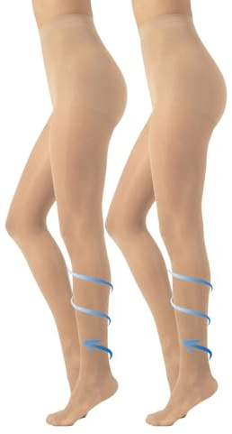 CALZITALY Collant Riposante, Compressione Forte 10mm/Hg, 70 DEN, S, M, L, XL, XXL, 3XL, 4XL, Made in Italy