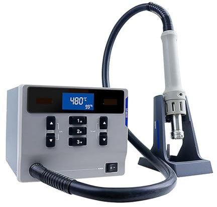 CHIPEL Hot Air Gun Soldering Station Lead-free Intelligent Digital Display 1000W Rework Station For Phone PCB Chip Repair (Color : Package B, Size : 110V)