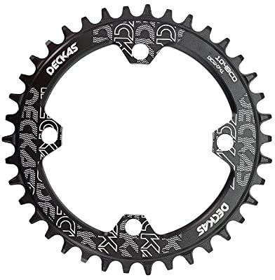 WANGZEYU Kettenblatt Runder Fahrradkettenrad 10 4BCD 40 42 44 46 48T 50 52 Zahn MTB Bike Mountainbike-Ketten-Ringkettenrad 104 BCD FahrradkettenbläTter (Größe : 40T, Color : Noir)