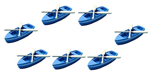 ibasenice 7 Set Boat Model Decor Doll House Beach Decor Beach Doll House Decor Beach Cake Decorations Dollhouse Miniatures for Office Resin Household
