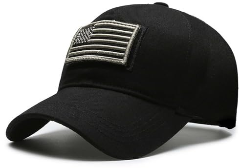 WUODHTW United States Military Cap Removable USA Baseball Cap Men Women Cotton Fit Tactical Army Cap Outdoor Sports hat