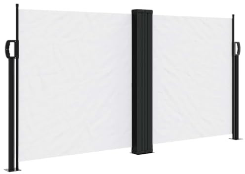 vidaXL Tenda da Sole Laterale Retrattile Bianco 120x600 cm
