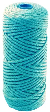 IMROPE Cuerda de yute azul de 4 mm x 100 pies, cordel para jardinería, tomate, escalada, plantas, corbata, floristería, manualidades, envoltura de regalos, decoración de embalaje