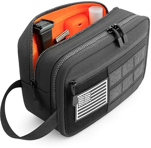 ARMORWERK Professionelle taktische Kulturtasche für Herren – extra großes Nass- und Trockenfach, separates Dopp-Set, taktische Molle-Reise-Kulturbeutel – perfekte Herren-Kulturbeutel oder Dopp Kit für
