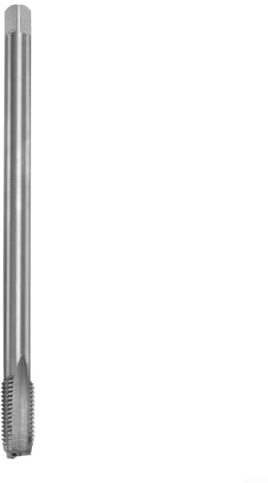 EpheyFIF Taraud fileté, filetage métrique M10 x 1,25, 150 mm, outil de taraudage extra long, filetage transparent sans bavures, pour la plupart des métaux, plaques de fer, cuivre, zinc, acier allié,