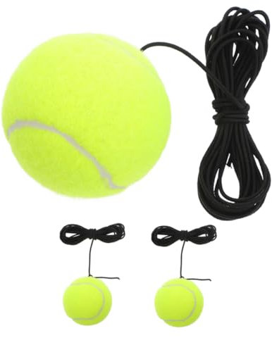 KOMBIUDA 3stücke Tennis Trainer Reboundball Mit Elastischem Seil Trainingsball Training Tragbar Für Anfänger Tennis-trainingsbälle
