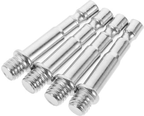 BESTonZON 4 Stück-pack Mikrofonstativverlängerungen 3/8 Zoll Adapter aus Metall für Mikrofonständer und Shock Mount mit Professionellem Design und Schraubgewinde