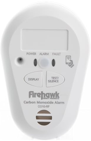 Firehawk CO10-RF Radio Interlinked CO Alarm with Sealed-in Long Life Battery