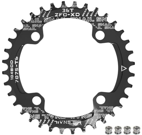 BESNIN 104 BCD Kettenblatt Rund 30/32/34/36/38/40/42/44/46/48/50/52 Zähne Fahrrad Kettenblatt Schmal-breit für 7/8/9/10/11/12-fach MTB, BMX, Mountainbike, Rennrad