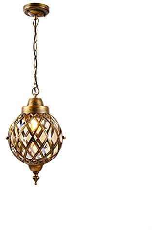 Style européen extérieur étanche Lustre extérieur Villa Jardin lumière rétro Balcon allée Couloir pavillon(Bronze)