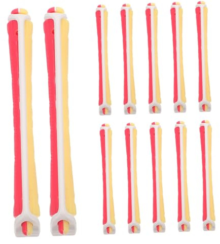 ULTECHNOVO 12 pièces Rouleaux pour Cheveux Longs et Courts de Permanente Résistants et Réutilisables Outils de Coiffage Légers et Pratiques pour Boucles Durables