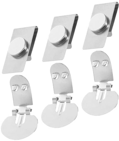 Abaodam 3 Paare Magnetische Krawattenklammern Herren Edelstahl Unsichtbare Krawattenhalter Anti falten Business Hochzeit Büro Stilvoller Krawattenclip für Männer