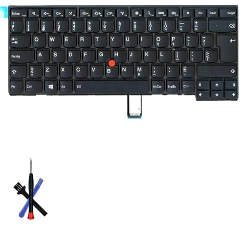 Table-King Clavier de Rechange rétroéclairé pour Lenovo Thinkpad T440 T440S T440P T450 T450S T460 T431s L440 L450 L460 L470 (Français au Canada)