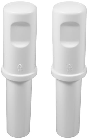 Angoily Empujador de Cocina Accesorio Práctico y Versátil de Plástico Blanco Pack de 2 Piezas para Molinillo de Carne para Picadora de Carne para Cocinas Domésticas