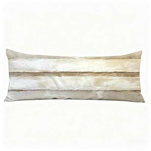 Taie Oreiller Simple Oreiller de Corps Gris Taie de Traversin 180 x 50 cm (Lot de 1) Coussin pour Dormeur Latéral, Impression Recto Verso Velour Taies D'oreillers pour Salon Lit Coussin Long H0-647