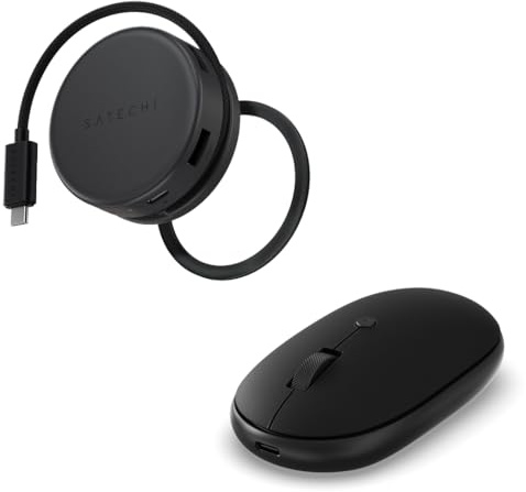 𝗦𝗔𝗧𝗘𝗖𝗛𝗜 𝗕𝘂𝗻𝗱𝗹𝗲 Hub USB C 7 en 1 100W PD HDMI 4K 60Hz y Mouse Bluetooth OntheGo