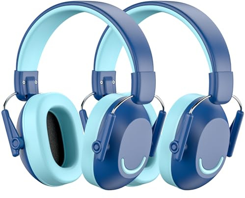 Link Dream Ear Defenders Children, Kids Ear Defenders SNR 30dB, Noise Cancelling Ear Defender for Child Kids Age 3-16 Years Old, Hearing Ear Protection for Autism, Shooting, Alpine, Blue, 2 Pack