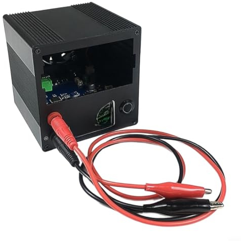 CNC aluminiumhölje byggsats för strömförsörjningstillbehör med USB-A- och USB-C-anslutningar, stöder PD snabbladdningsprotokoll, kompakt 84 x 83 x 90 mm, utförande, kompletta monteringskomponenter