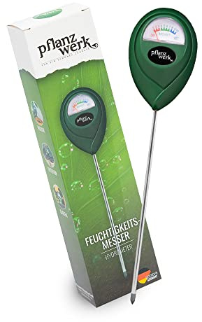 Pflanzwerk Pflanzkübel Bodentester Erde PREMIUM FEUCHTIGKEITSMESSER *Keine Batterien* *2 JAHRE GARANTIE* *Indoor & Outdoor Hydrometer*