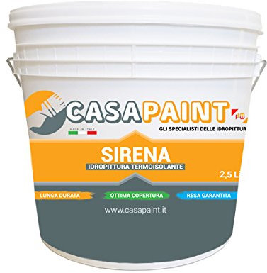 Vernice Idropittura Antimuffa Sirena con Microsfere 3M Lt. 2,5