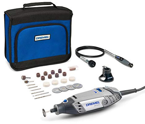 Dremel 3000 Utensile Multifunzione Rotativo, 2 Complemento, 25 Accessori per Intagliare, Incidere, Fresare, Tagliare, Levigare, Smerigliare, Lucidare e Pulire, 130 W, 230 V, Nero/Grigio
