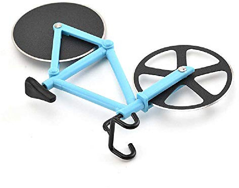 Cortador De Pizza, Cortadora De Bicicletas Cocina De Acero Inoxidable Cortadora De Bicicletas Cortadora De Pizza Herramienta De Cortador De Pizza De 4 Colores Azul.
