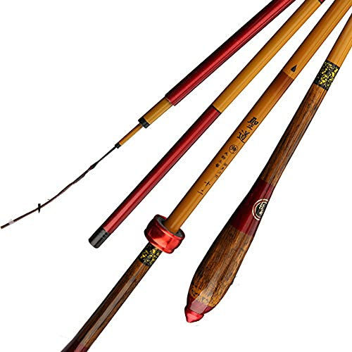 YADLCR Canna da Pesca Superfine Canna da Pesca in bambù Imitazione ad Alto tenore di Carbonio Canna da Pesca Leggera e Dura (Size : 4.5m)