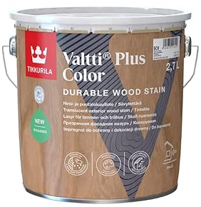 Tikkurila Valtti Plus Colour Lasure pour bois extérieur translucide durable à base d'eau 3 l