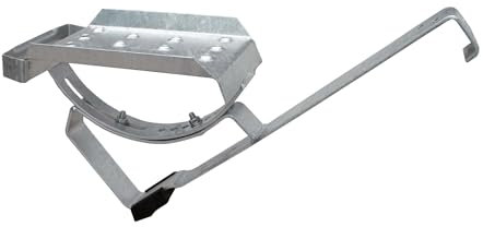 DAPRONA Dachtritt Set für flache Dachziegel 25cm, Dachtritte für Schornsteinfeger Silber, inkl. Montagematerial für sichere Dachbegehung