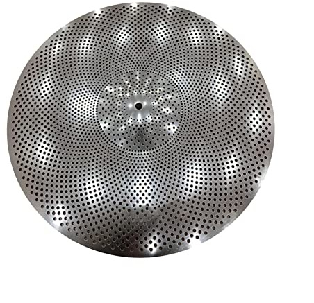 Platillo De Bajo Volumen 20 Ride Silver Mute Cymbal Para Practicar Platillos de batería