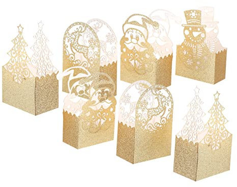 Gatuida 20pcs Weihnachten Candy Box Einzigartige Weihnachten Verpackung Box Verpackung Boxen Für Süßigkeiten
