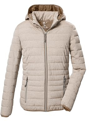 G.I.G.A. DX dam quiltad jacka/casual funktionell jacka i dunlook med dragkedja huva Uyaka, ljus sand, 42, 28041-000
