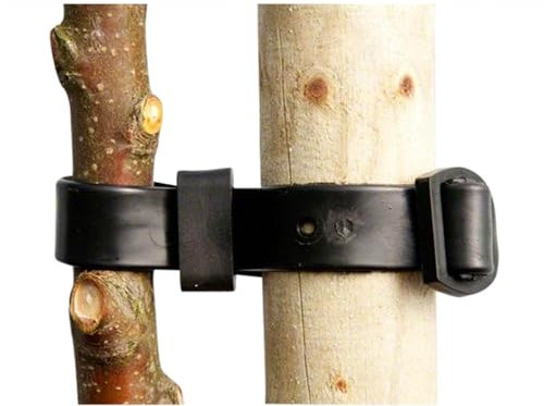 Oakland Gardens 45cm / 18 Rubber Tree Ties with Adjustable Buckle & Spacer – Durable Flexible Plant Support Straps for Whips, Bare-Root Trees & Young Plants Pack of 2